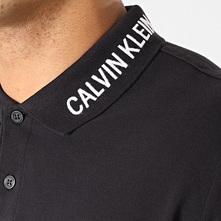 Calvin Klein - Polo Manches Courtes Institutionnal Collar 1183 Noir