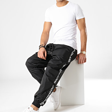 Calvin Klein - Pantalon Jogging 11357 Noir Blanc