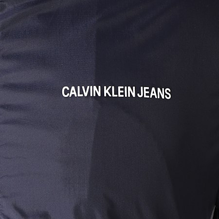 Calvin Klein - Coupe-Vent Side Logo 1446 Bleu Marine Blanc 