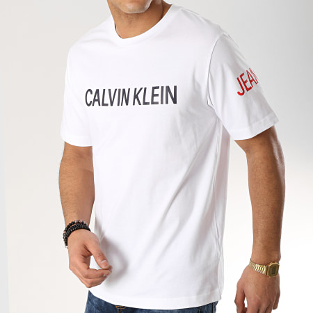 Calvin Klein - Tee Shirt Institutional Logo 1463 Blanc