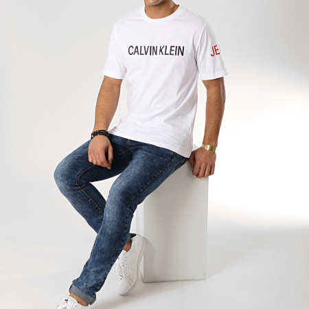 Calvin Klein - Tee Shirt Institutional Logo 1463 Blanc