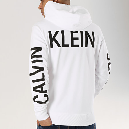 Calvin Klein - Sweat Capuche Institutionnal Back 1569 Blanc