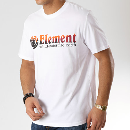 Element - Tee Shirt Glimpse Horizontal Blanc