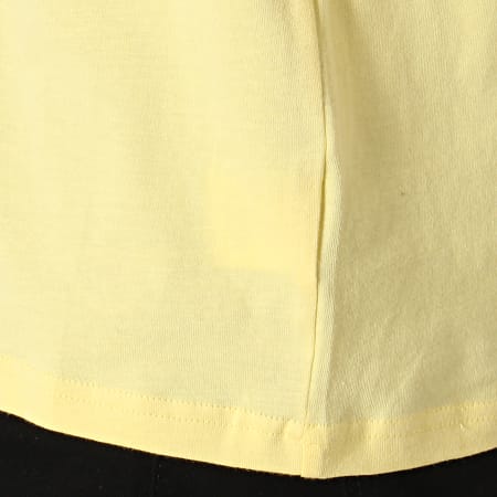 Element - Tee Shirt Poche Basic Pocket Label Jaune Clair