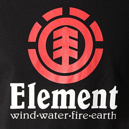 Element - Camiseta Vertical Negra