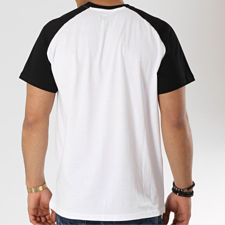 Element - Tee Shirt Vertical Raglan Blanc Noir