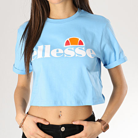 Ellesse - Tee Shirt Femme Crop Alberta SGA04484 Bleu Clair 