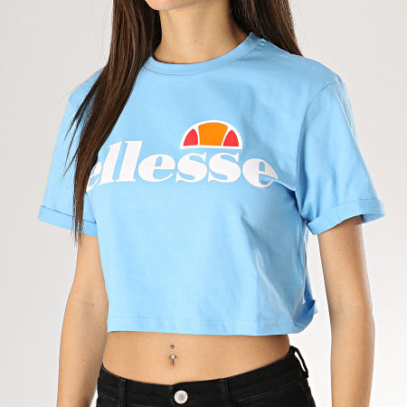 Ellesse - Tee Shirt Femme Crop Alberta SGA04484 Bleu Clair 