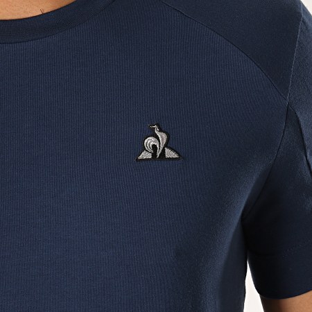 Le Coq Sportif - Tee Shirt Tech N1 1910420 Bleu Marine Argenté