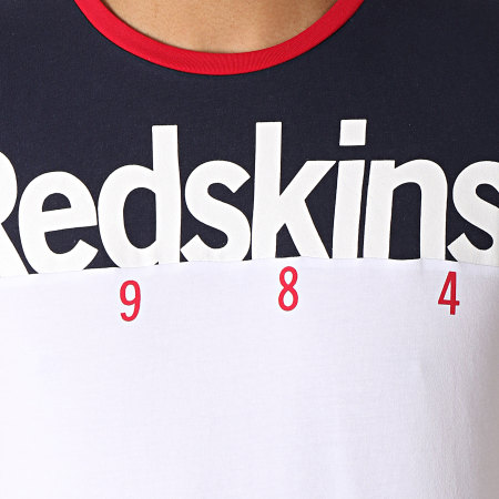 Redskins - Tee Shirt Coventry Calder Blanc Bleu Marine