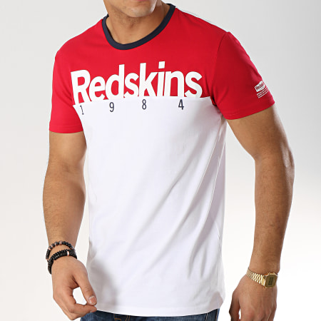 Redskins - Tee Shirt Coventry Calder Blanc Rouge