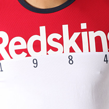 Redskins - Tee Shirt Coventry Calder Blanc Rouge