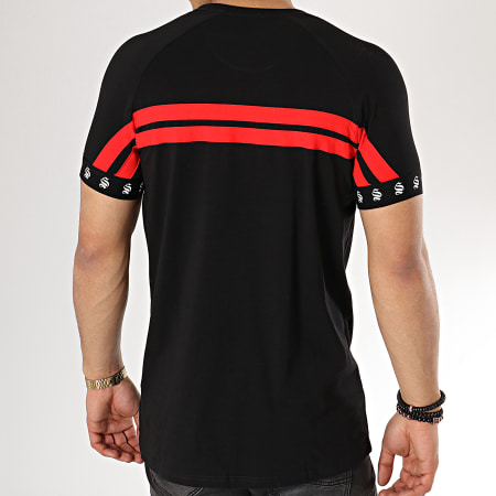 Classic Series - Tee Shirt A Bandes Vipa Noir rouge