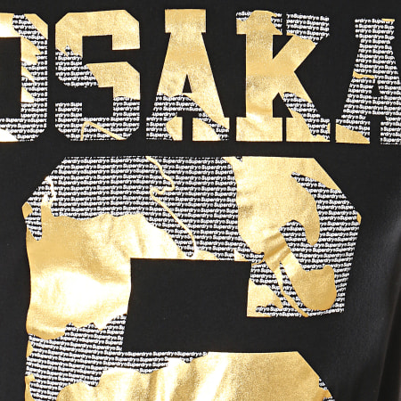 Superdry - Tee Shirt Osaka Mochrom M10103CT Noir Doré