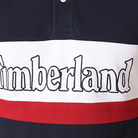 Timberland - Polo Manches Courtes Millers A1O47 Bleu Marine Blanc Rouge
