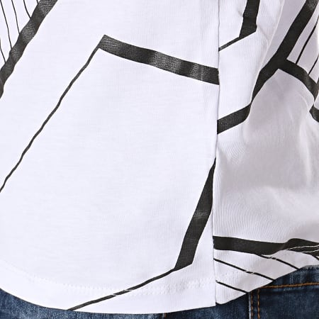 Uniplay - Tee Shirt UY355 Blanc Noir