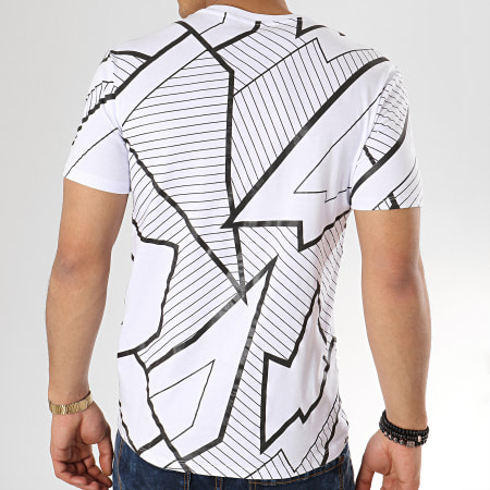 Uniplay - Tee Shirt UY355 Blanc Noir