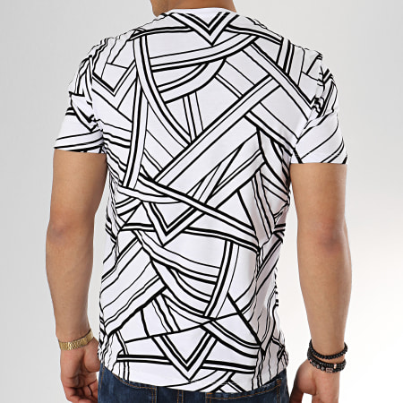 Uniplay - Tee Shirt UY334 Blanc Noir