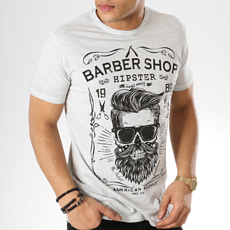 American People - Tee Shirt Sarber Gris Chiné
