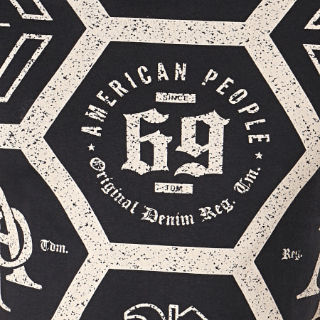 American People - Tee Shirt Steph Noir Ecru
