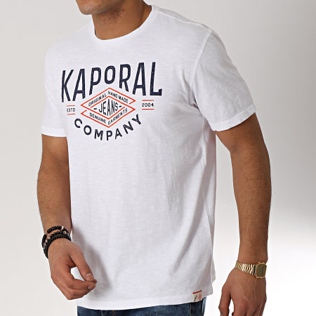 T-shirt Blanc Kaporal Taille L - 100% Coton - Coupe Ajustée - Neuf Sans étiquettes