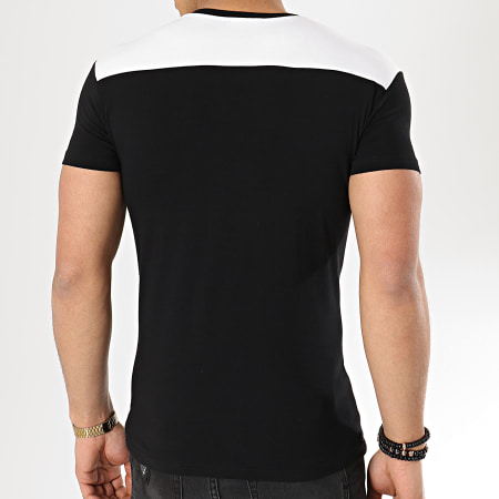 Emporio Armani - Tee Shirt Col V 111815-9P529 Noir Blanc