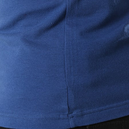 Emporio Armani - Tee Shirt Col V 111815-9P529 Bleu Marine Blanc