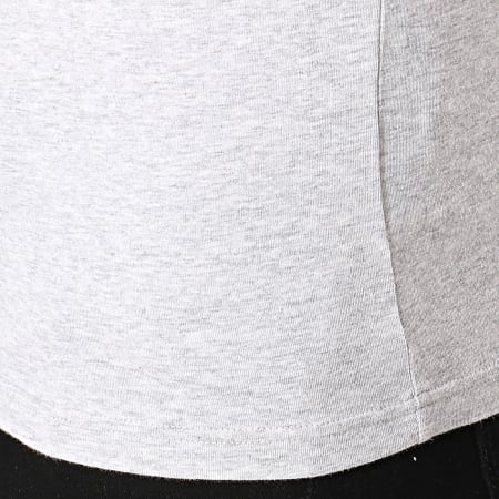 Emporio Armani - Tee Shirt Col V 111815-9P529 Gris Chiné Blanc
