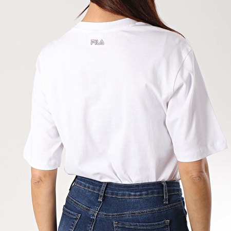 Fila - Tee Shirt Femme Lei 682062 Blanc Lila 