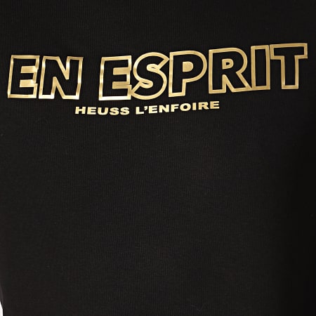 Heuss L'Enfoiré - Sweat Capuche En Esprit Outline Noir Or