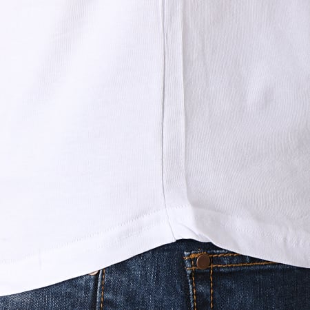Ikao - Tee Shirt Oversize Patchs Brodés F437 Blanc