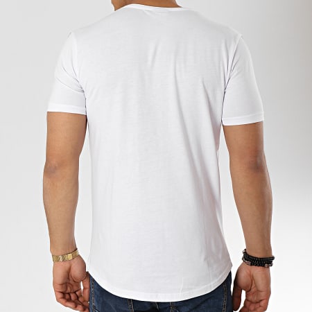 Ikao - Tee Shirt Oversize F417 Blanc Doré