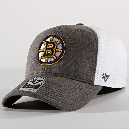 '47 Brand - Casquette Boston Bruins MVP HSKEL01SZV Gris Chiné Blanc