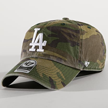 '47 Brand - Casquette Los Angeles Dodgers Clean Up CARGW12GWSNL Vert Kaki Camouflage