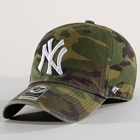 '47 Brand - Casquette New York Yankees Clean Up CARGW17GWSNL Vert Kaki Camouflage 