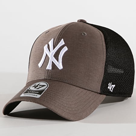 '47 Brand - Casquette Trucker New York Yankees MVP GRIMM17HYP Gris Noir