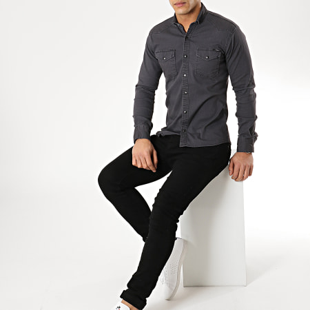Classic Series - Chemise Manches Longues 16310 Gris Anthracite