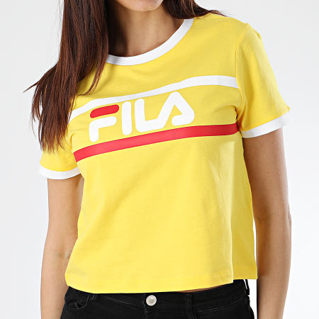 Tee shirt sales fila jaune femme
