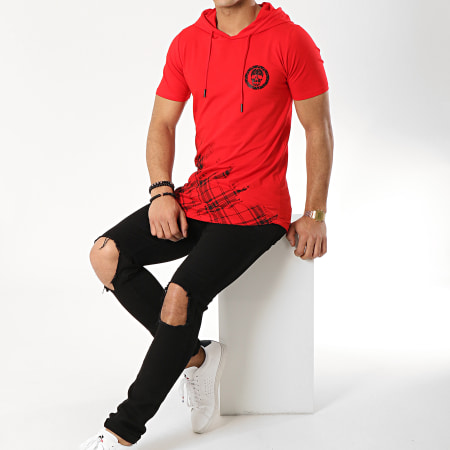 MTX - Tee Shirt Capuche Oversize FX257 Rouge