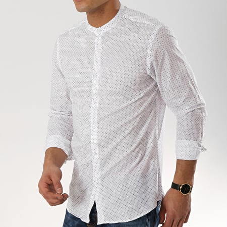 MTX - Chemise Manches Longues Col Mao XS1208 Blanc
