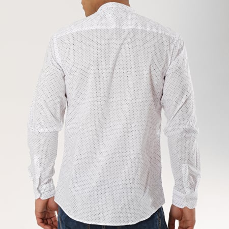 MTX - Chemise Manches Longues Col Mao XS1208 Blanc