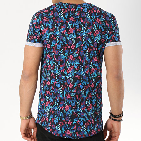 MTX - Tee Shirt Oversize F1007 Noir Floral