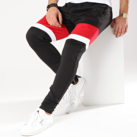 Terance Kole - Pantalon Jogging 88022 Noir Rouge Blanc