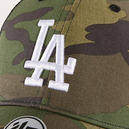 '47 Brand - Casquette Truker Los Angeles Dodgers MVP CBRAN12GWP Vert Kaki Camouflage 