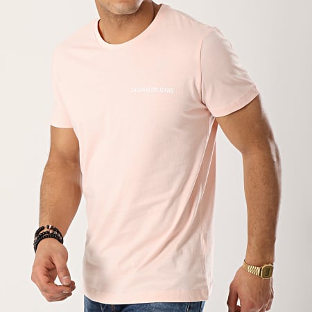 Calvin Klein - Tee Shirt Small Institutional Logo 7852 Rose