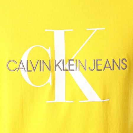 Calvin Klein - Tee Shirt Monogram Embroidery 1293 Jaune