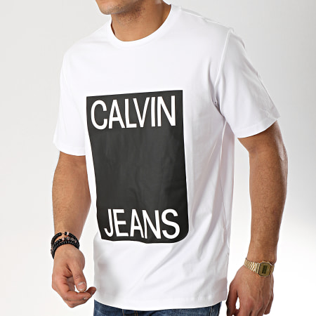 Calvin Klein - Tee Shirt Box Fro 1329 Blanc Noir