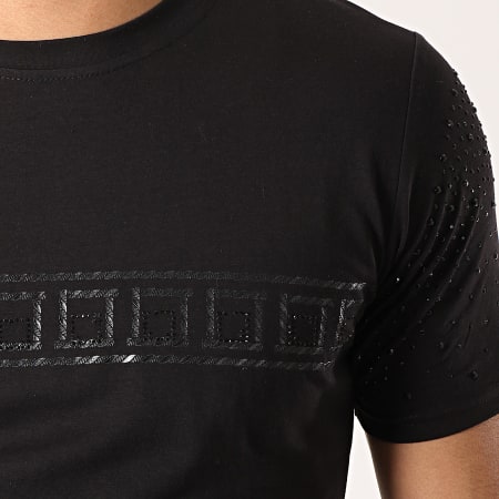 MTX - Tee Shirt Oversize Strass FX186 Noir