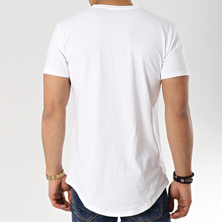 MTX - Tee Shirt Strass Oversize M1805 Blanc