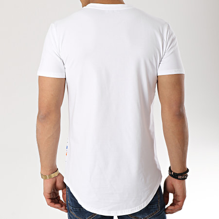 MTX - Tee Shirt Strass Oversize M1806 Blanc
